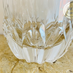 Conj Copos Whisky Cristal Italiano Lapidado Ouro Prensado Circulos Fino Design na internet