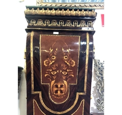 Imagem do Coluna Europeia Madeira Maciça Bronze Marmore Obra De Arte