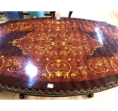 Mesa Jantar Luiz Xv Classico Europeu Madeira Bronze Luxo - comprar online