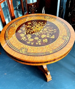 Mesa Classica Hall Madeira Florais Marquiterrie Luxo Luiz Xv - comprar online