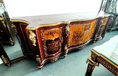 Etajer Buffet Imponente Classico Bombê Marchetaria Bronze