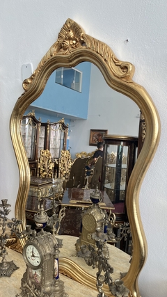 Aparador c Espelho Luiz XV Folha Ouro Finos Entalhes Luxuoso na internet