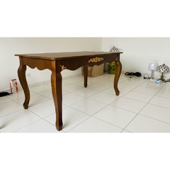 Imagem do Mesa de Jantar Madeira Luiz XV Apliques Dourado