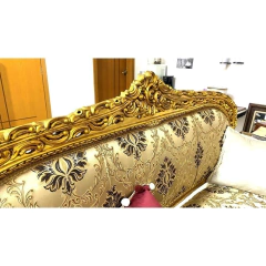 Namoradeira Classica Europeu Rico Entlh Artesana Folha Ouro - comprar online