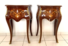 Par De Mesa Cabeceira Classica Pequena Marquiterrie Florais na internet