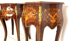 Par De Mesa Cabeceira Classica Pequena Marquiterrie Florais - loja online