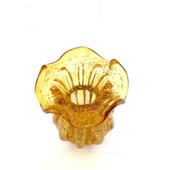 Vaso Trouxinha Âmbar Médio Murano Italiano Translucido Luxo - LUXdécor