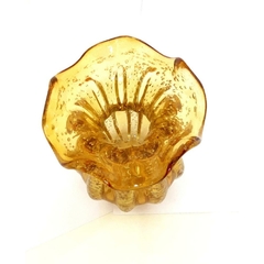 Vaso Trouxinha Âmbar Médio Murano Italiano Translucido Luxo - comprar online