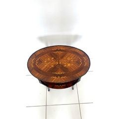Mesinha Oval Francesa Original Marquiterrie Madeira Radica - loja online