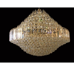 Lustre Moderno Cristal Invertido Grande 100cm Elegante - comprar online