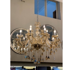 Lustre Classico 15 Braços Revestido E Com Pingentes - comprar online