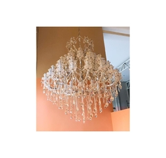 Lustre Classico 70cm Braços Imponentes Estrutura Metal - comprar online