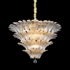 Lustre Redondo Moderno Cristais Arqueado Vertical Luxo Alta