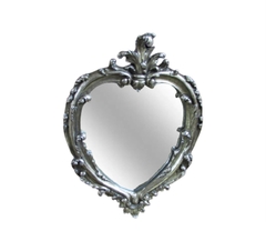 Espelho Decorativo Prateado Design Classico Impecavel - comprar online