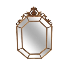 Espelho Losango Vertical Moldura Classico Dourado - comprar online