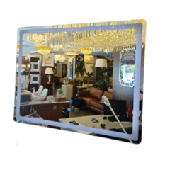 Espelho Led Deitado Iluminação e Marcador Alta Decoração - comprar online