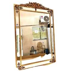 Espelho Classico Dourado Moldura Rica em Detalhes Luxo