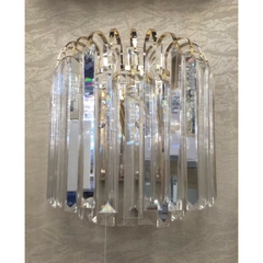Arandela Decorativa Classica Barra Cristais Estrutura Metal - comprar online