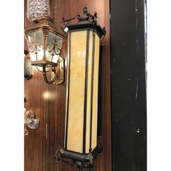 Arandela Retangular Classica Vidro Âmbar Fino Design - comprar online
