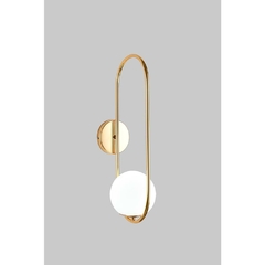 Arandela Moderna Dourado Cupula Globo Impecavel