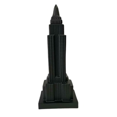 Escultura Decorativa Preta Torre Rico em Detalhes Luxo