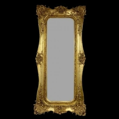 Espelho Classico Europeu 170cm Moldura Madeira Entalhes Luxo - comprar online