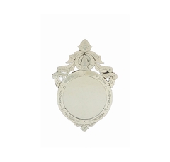 Espelho Redondo Acima Acab. Florais Veneziano Cristal - comprar online