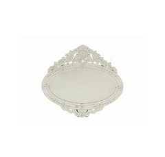 Espelho Vertical Veneziano Cristal Florais bisotado Rico em Detalhes - comprar online