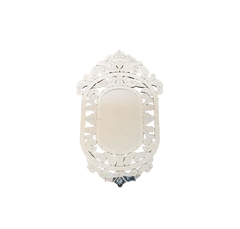 Espelho Vertical Veneziano Rico Em Detalhes Acab. Florais - comprar online