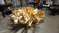 Mesa Rustica Troncos Redonda Madeira Maciça Fino Acabamento