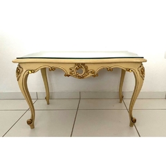 Mesa de Centro Luiz XV Original Tampo Espelhado Entalhes Classicos Original na internet