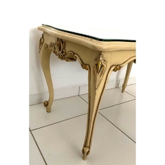 Mesa de Centro Luiz XV Original Tampo Espelhado Entalhes Classicos Original - comprar online
