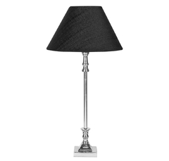 Abajur Decorativo Metal Cupula Preta Design Classico