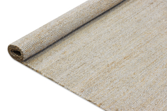 Tapete Fibra Natural Juta Prata 300x400cm Sustentável - LUXdécor