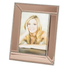 Porta Retrato Decorativo 21x16 Espelhado Rosê Formosa