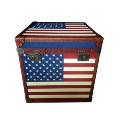 Bau Quadrado Design Classico Estados Unidos Com Trava - comprar online