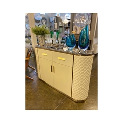 Cômoda Buffet Metal Revestido T Marmore Contemporaneo