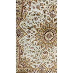 Tapete Persa Creme Design Medalhão 200x150cm - LUXdécor