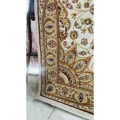 Tapete Persa Creme Design Medalhão 200x150cm na internet
