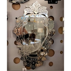 Espelho Veneziano Vertical Alto Padrão Cristal Lapidado - comprar online