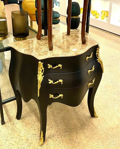 Cômoda Império Escolha A Cor Madeira Marmore Bronze Luxo