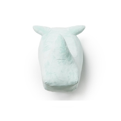 Cabeça De Rinoceronte Pelúcia Verde De Parede - LUXdécor
