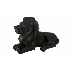 Escultura Decorativa Leão Geométrico Impecavel