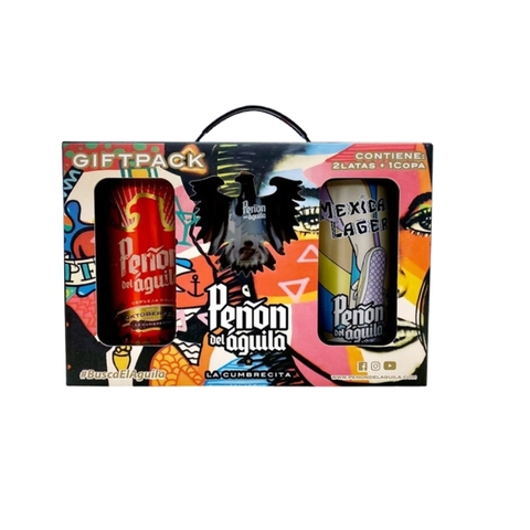 Pack Peñón del Águila · Estuche · 2 Latas + Copa