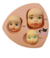 Molde de Silicone - Trio de Rostos de Bebês (BL0091)