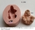 Imagem do Molde de Silicone - Kit com 03 Bebês Chineses 5cm Pé na Boca Bruços