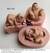 Molde de Silicone - Kit com 03 Bebês Chineses 5cm Pé na Boca Bruços - comprar online