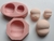 Molde de Silicone - Kit com 03 Rostos Fofuchos (BLK3FOFUCHOS) - Biscuit da Lu