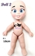 Molde de Silicone - Kit Boneca Doll 02 Corpo Inteiro 16cm + Olhos Resinados 410M - loja online