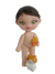 Molde de Silicone Rosto Cabeça Boneca Kell + Olhos Resinados Ref.485P - Biscuit da Lu